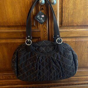 Gorgeous Vera Bradley Baby Bag expresso Black Quilted